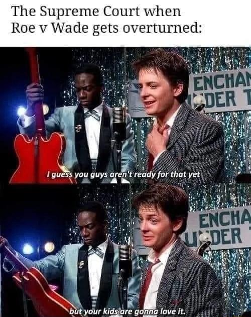 The Supreme Court when Roe v Wade gets overturned