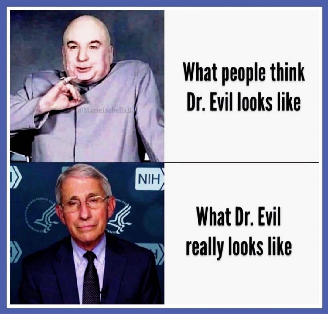What people think Dr. Evil looks like What Dr. Evil really looks like