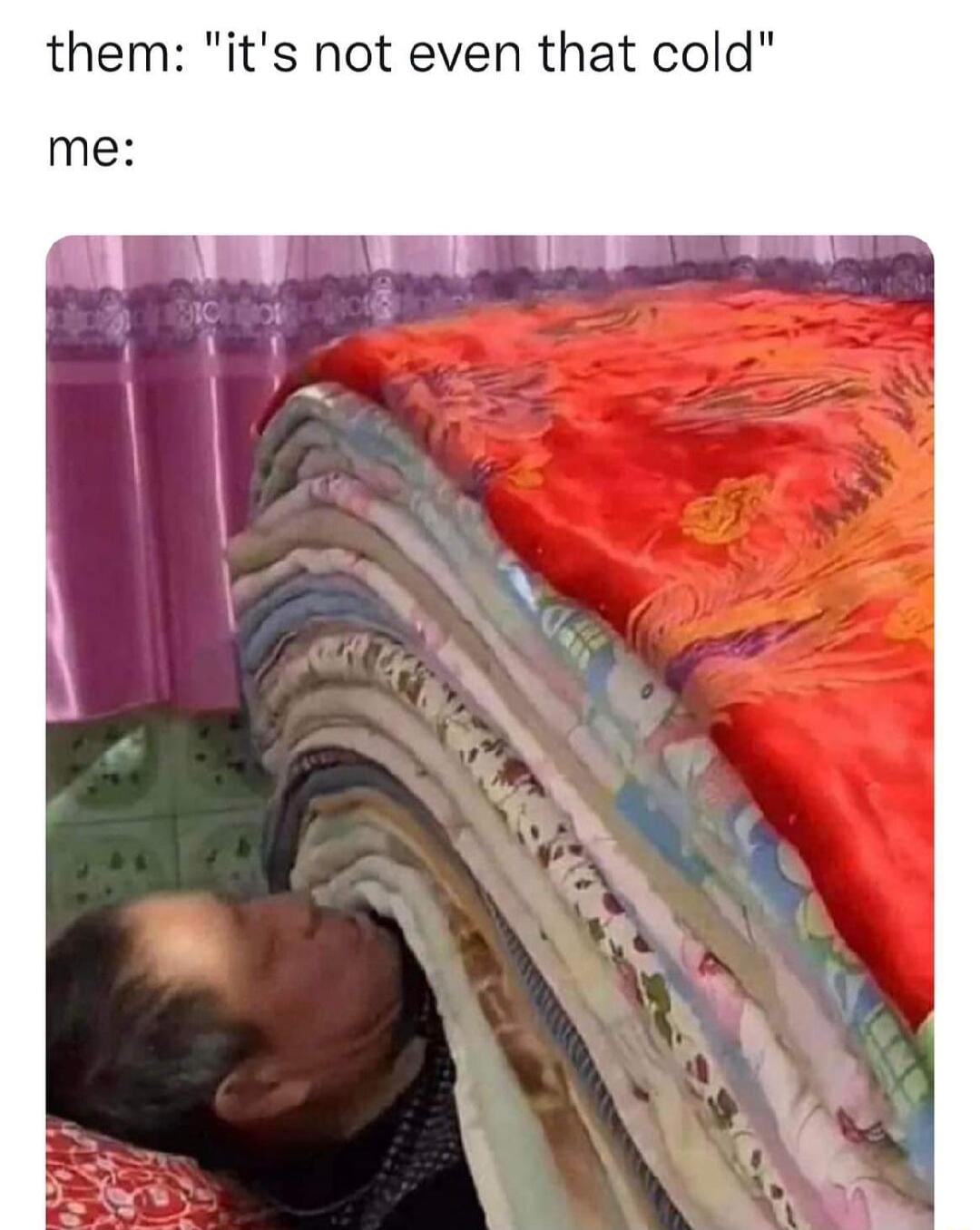 them its not even that cold me