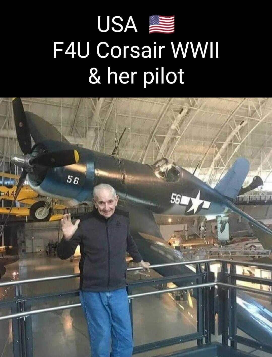 USA F4U Corsair WWII & her pilot