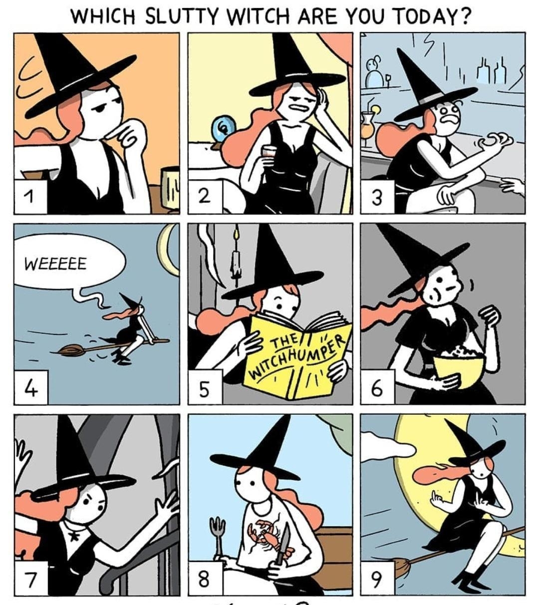 WHICH SLUTTY WITCH ARE YOU TODAY