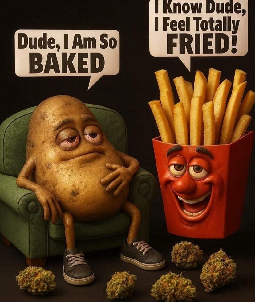 Dude, I Am So BAKED; I Know Dude, Feel Totally FRIED!