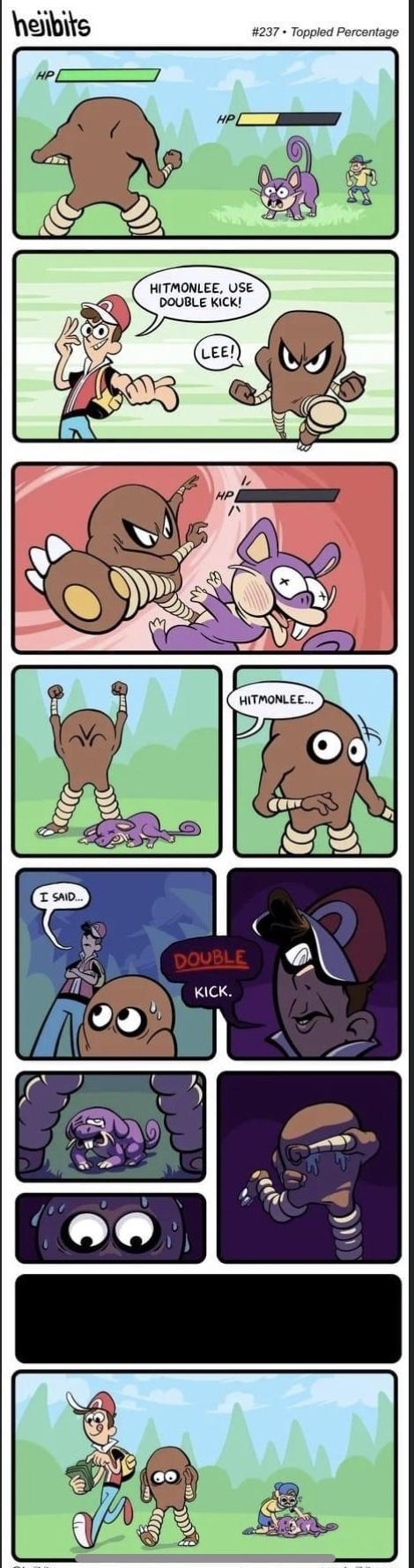 heibivs 4237 Topped Parcantage HITMONLEE USE DOUBLE KICK
