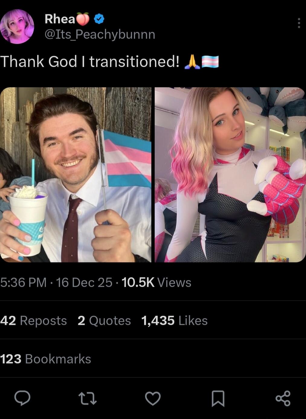 Thank God I transitioned! 🙏🏳️‍⚧️