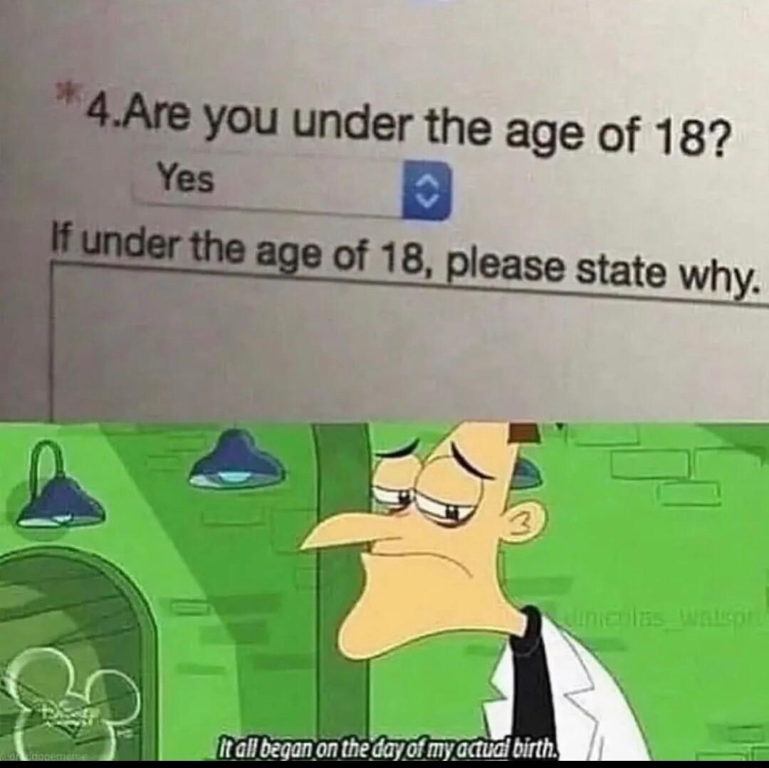 U under the age of 187