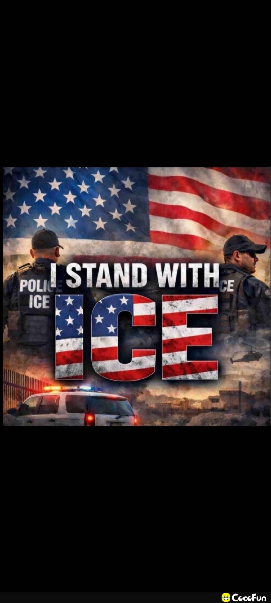 I STAND WITH ICE. POLICE ICE.
