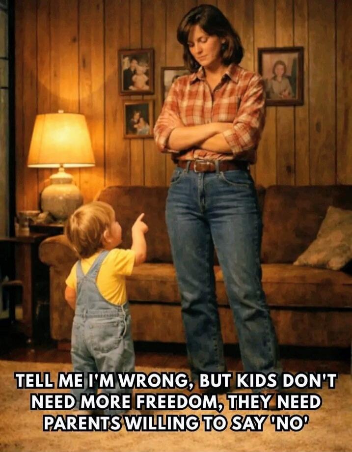 TELL ME I'M WRONG, BUT KIDS DON'T NEED MORE FREEDOM, THEY NEED PARENTS WILLING TO SAY 'NO'