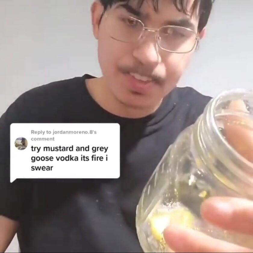 try mustard and grey goose vodka its fire i swear