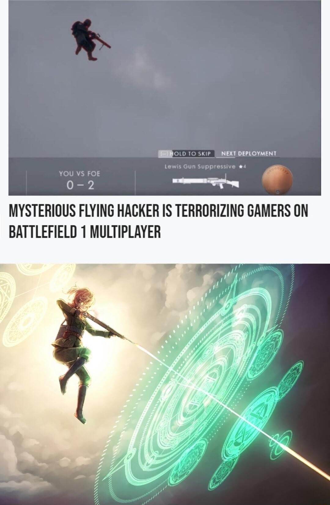 MYSTERIOUS FLYING HACKER IS TERRORIZING GAMERS ON BATTLEFIELD 1 MULTIPLAYER