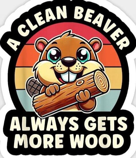 A CLEAN BEAVER ALWAYS GETS MORE WOOD