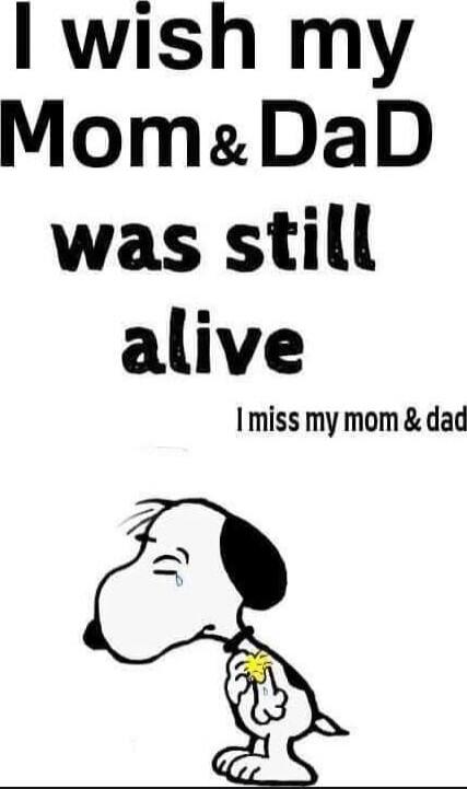 I wish my Mom & Dad was still alive I miss my mom & dad