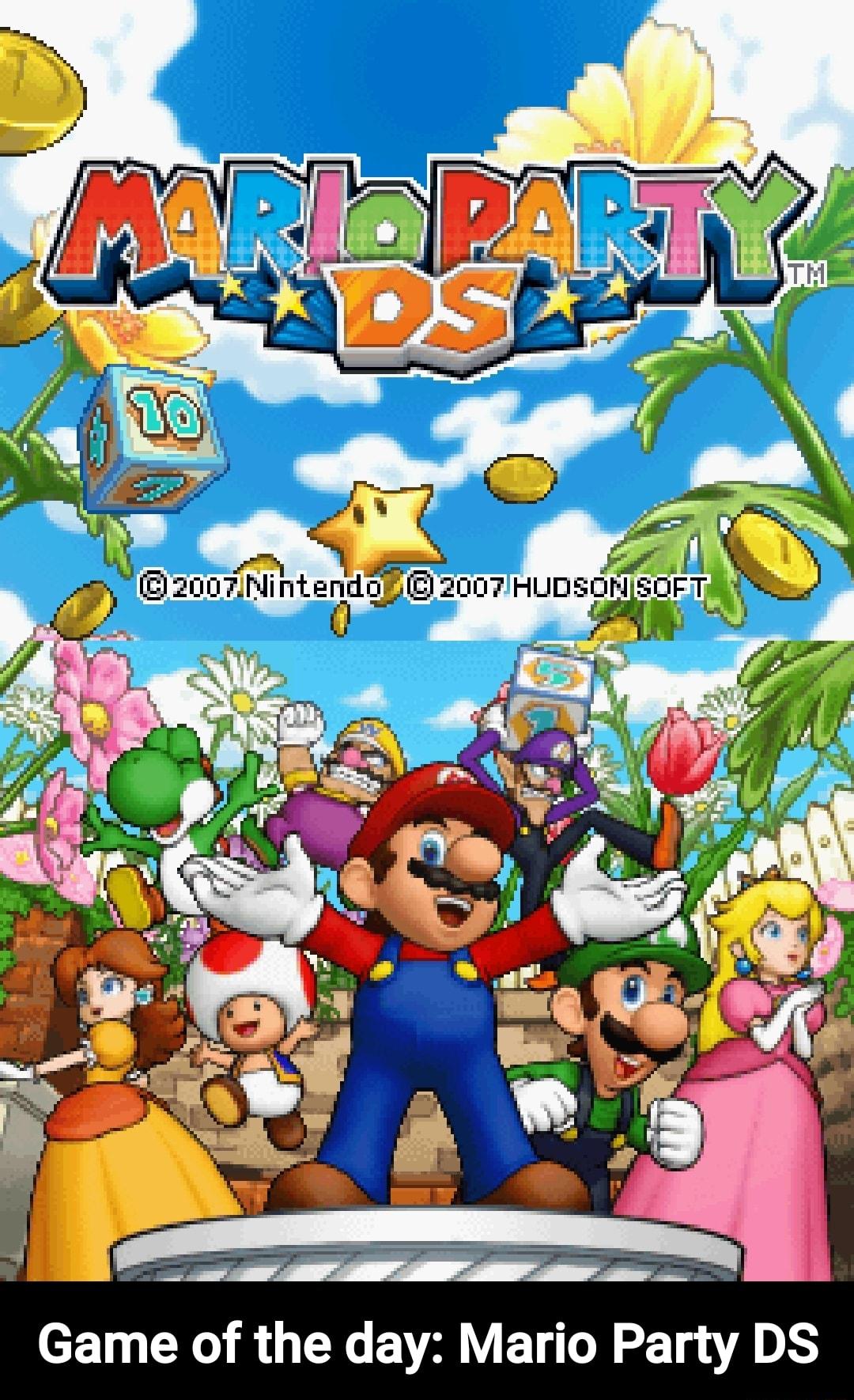 o hihtend o G 2007 HUDSOR S0 _ s v Game of the day Mario Party DS