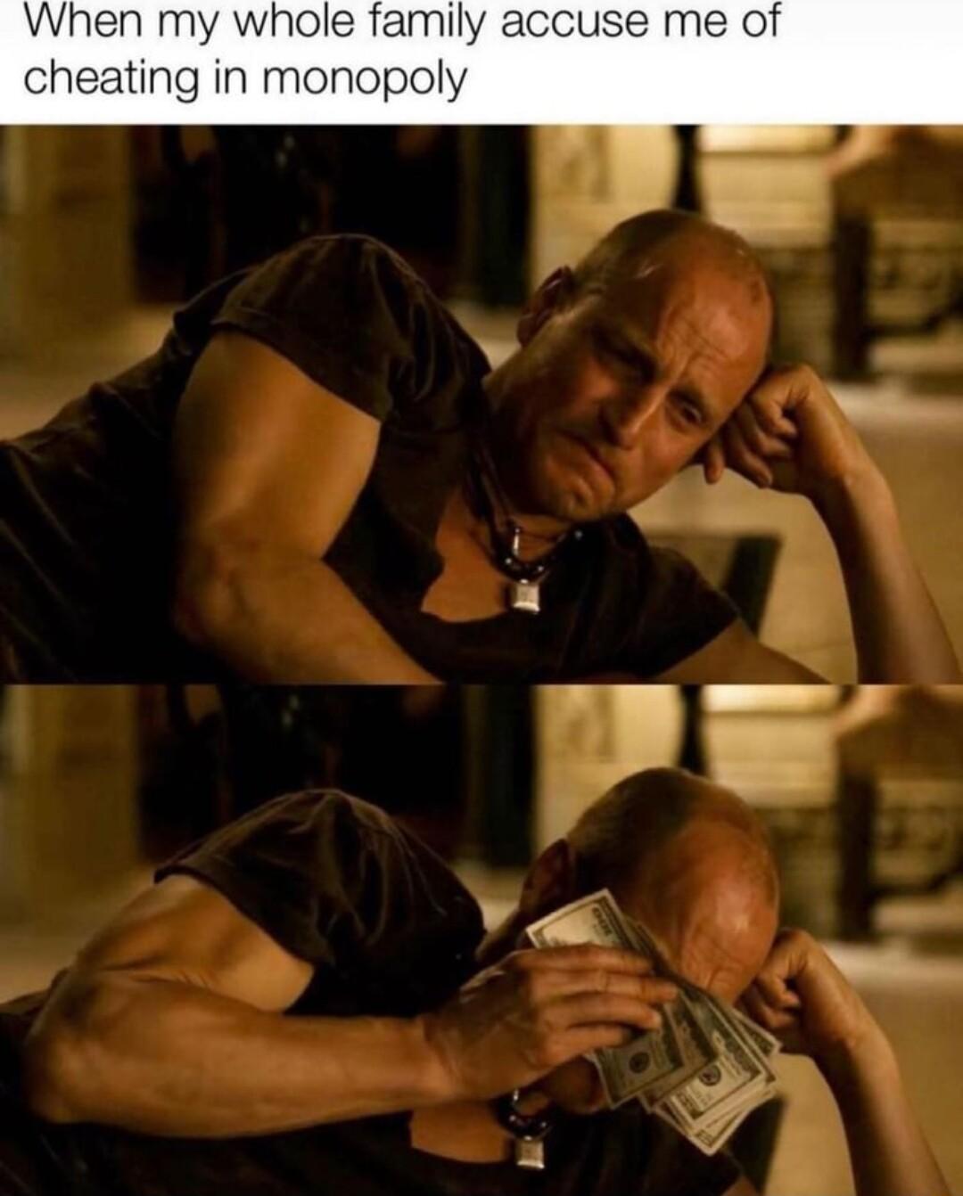 When my whole family cheating in monopoly