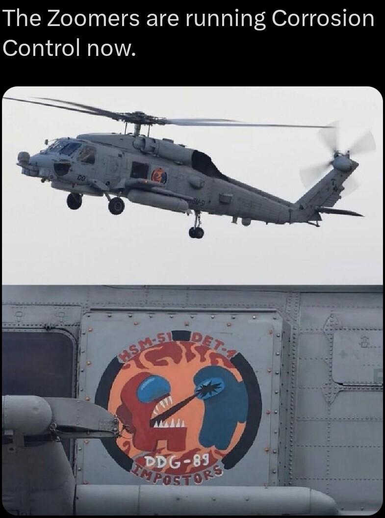 The Zoomers are running Corrosion Control now