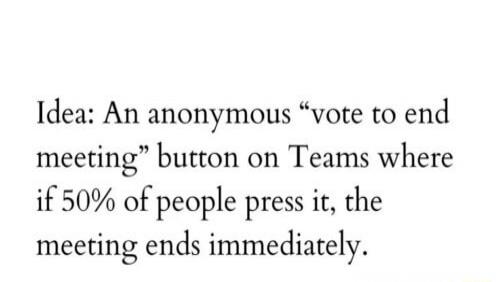 Idea: An anonymous 