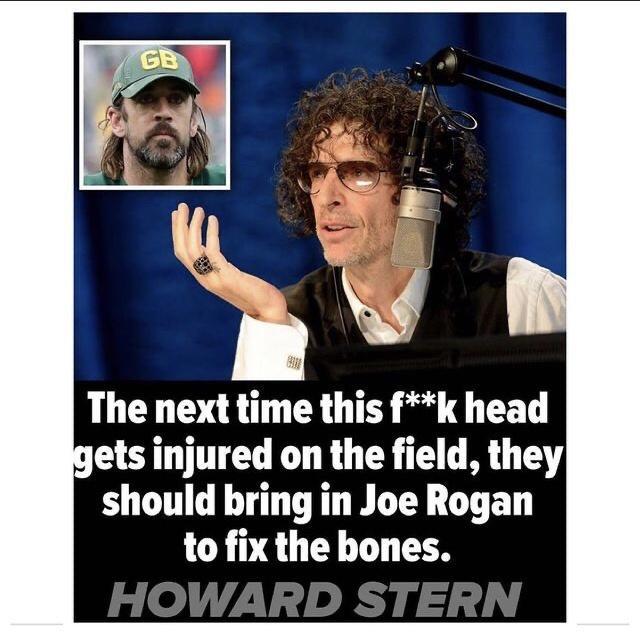 V n The next time this fk head gets injured on the field they should bring in Joe Rogan to fix the bones