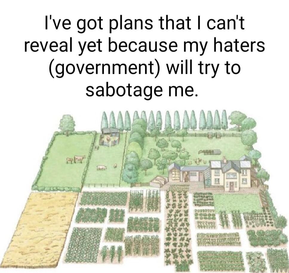 Ive got plans that cant reveal yet because my haters government will try to sabotage me