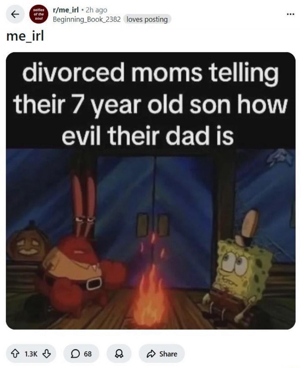 divorced moms telling their 7 year old son how evil their dad is