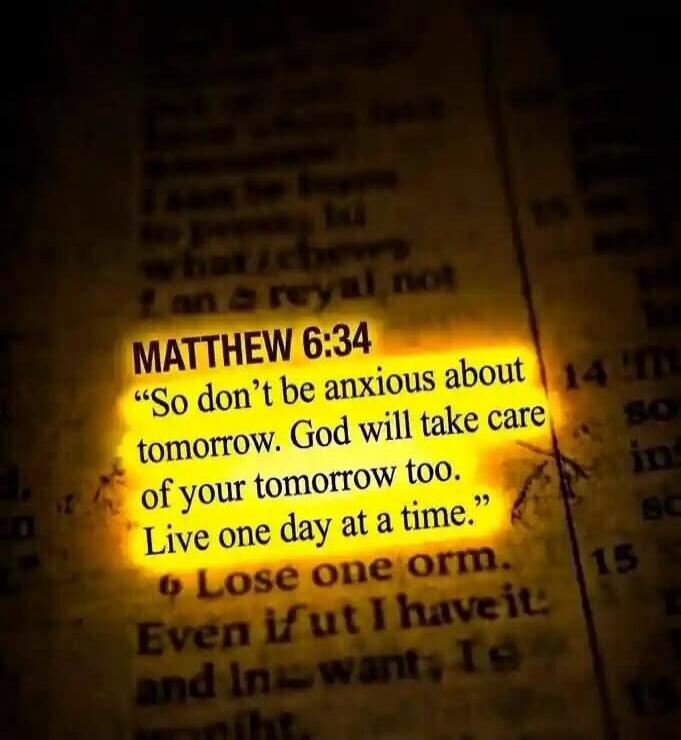 MATTHEW 6:34 