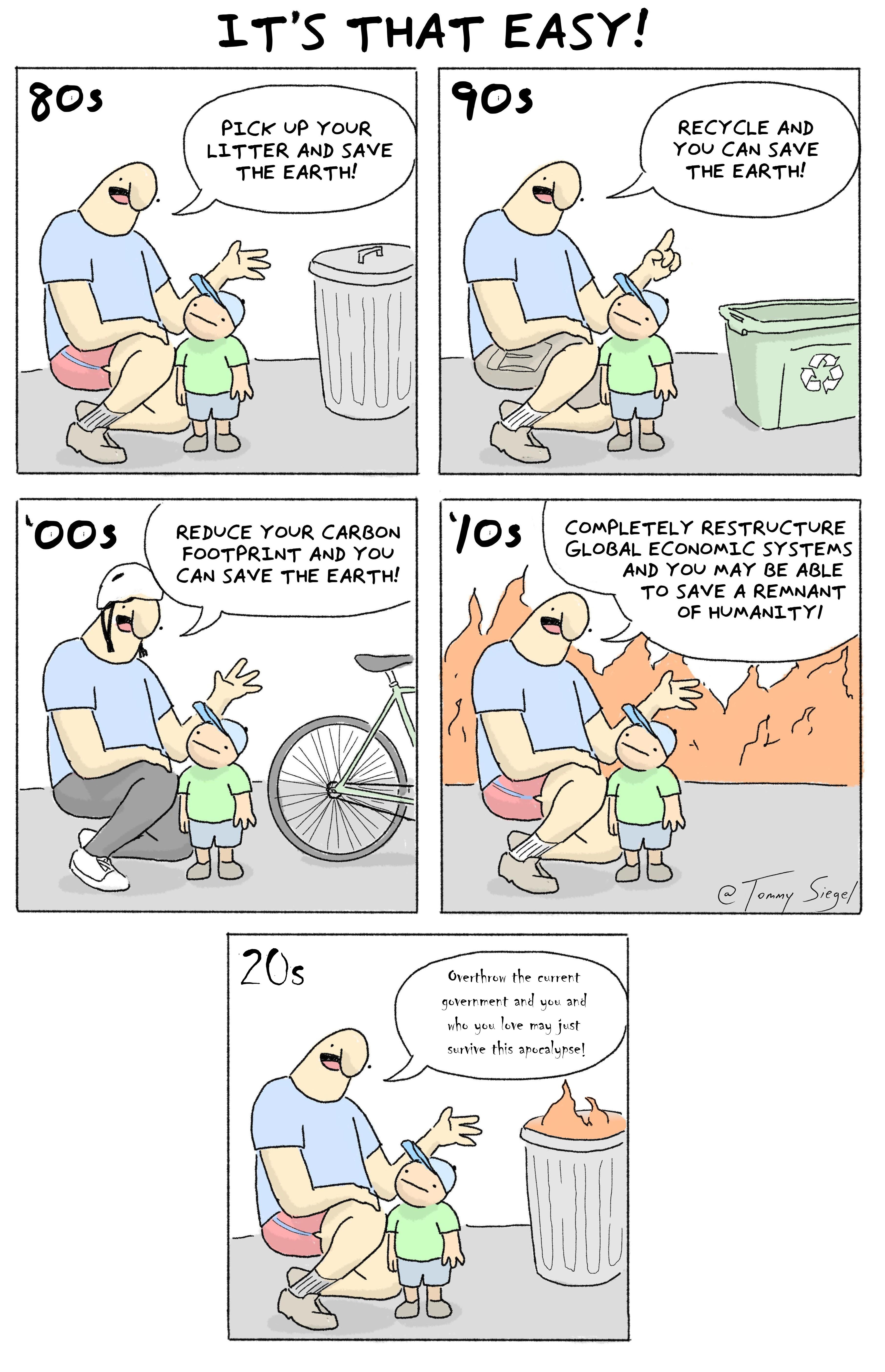 1TS THAT EASY PLCK P YoUR LLTTER Aub SAVE REDUCE YOUR CARBON FOOTPRINT AND YOU Chn SAVE THE EARTH