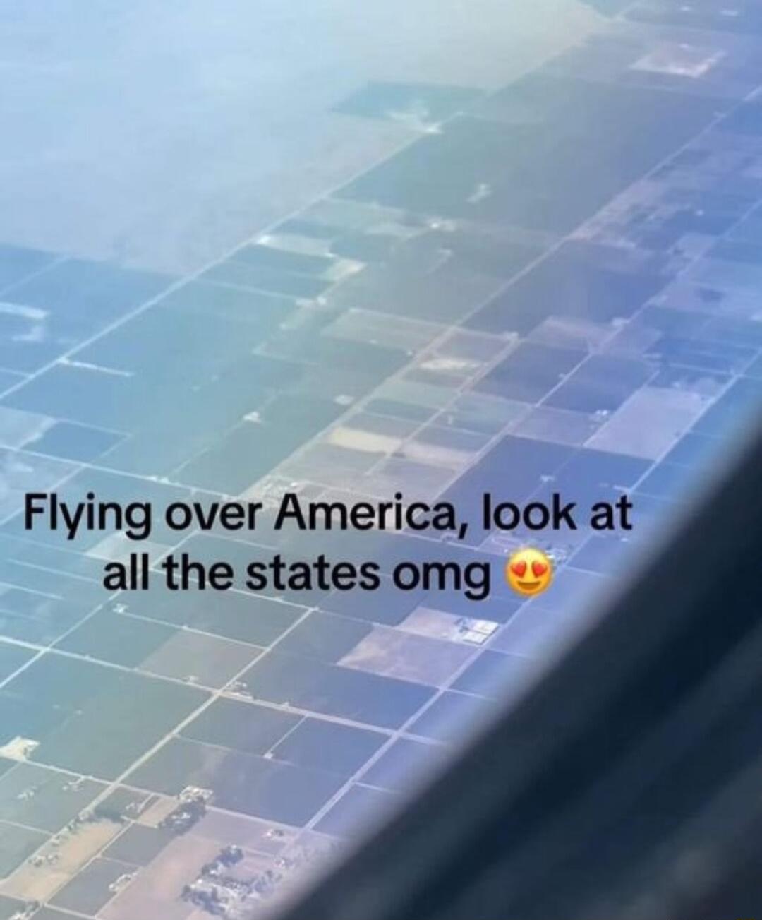 Flying over America look at all the statesomg