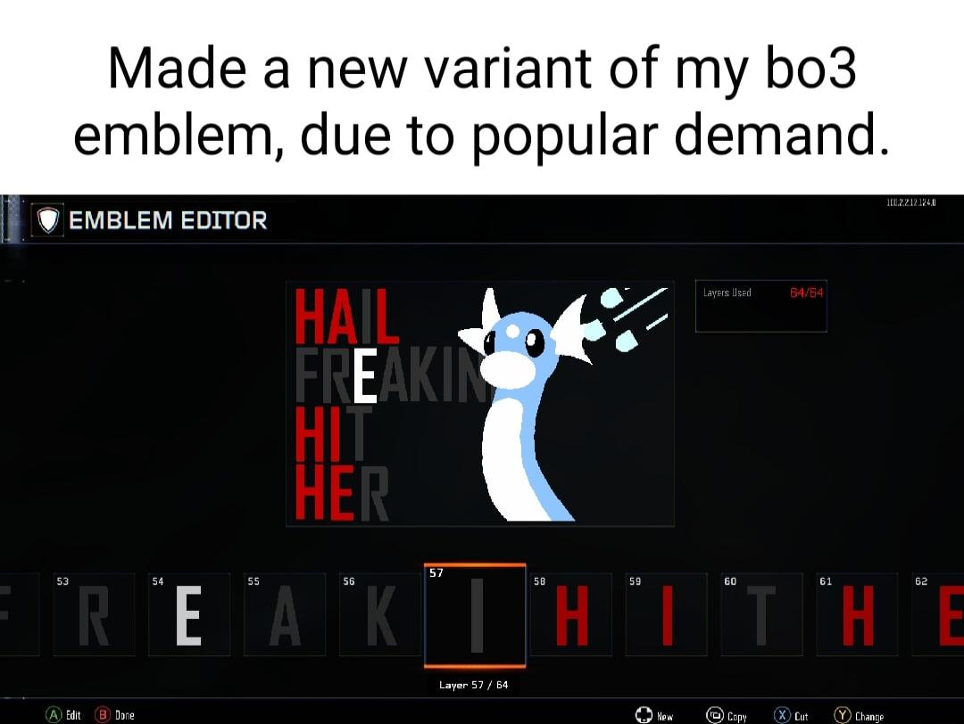 Made a new variant of my bo3 emblem due to popular dema EMBLEM EDITOR