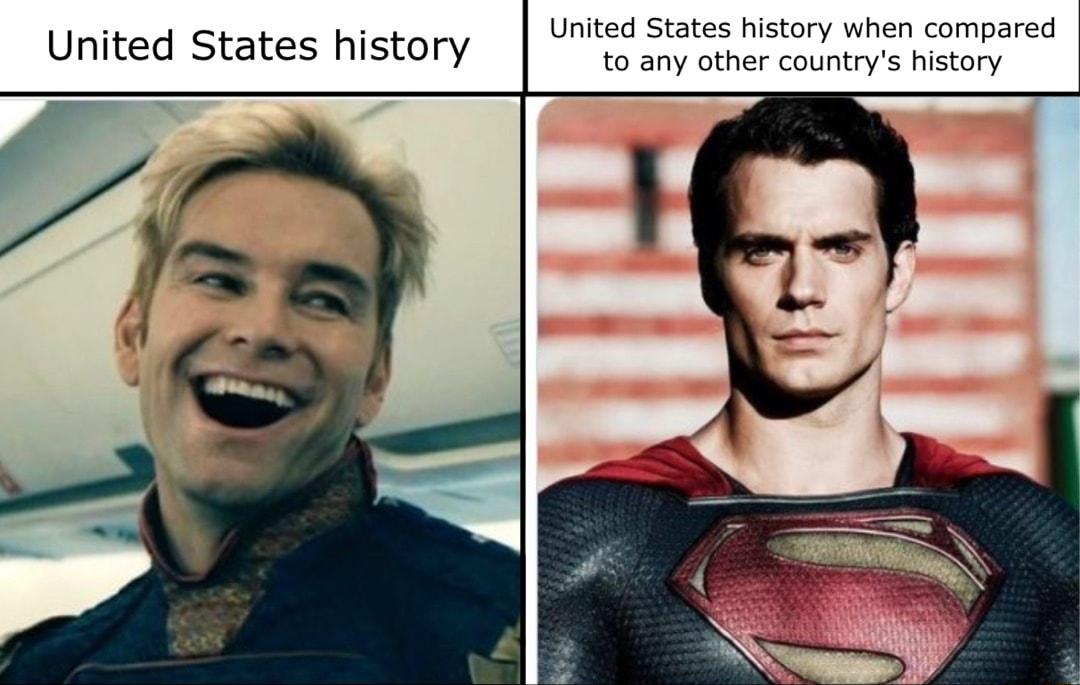 United States history when compared to any other countrys history United States history