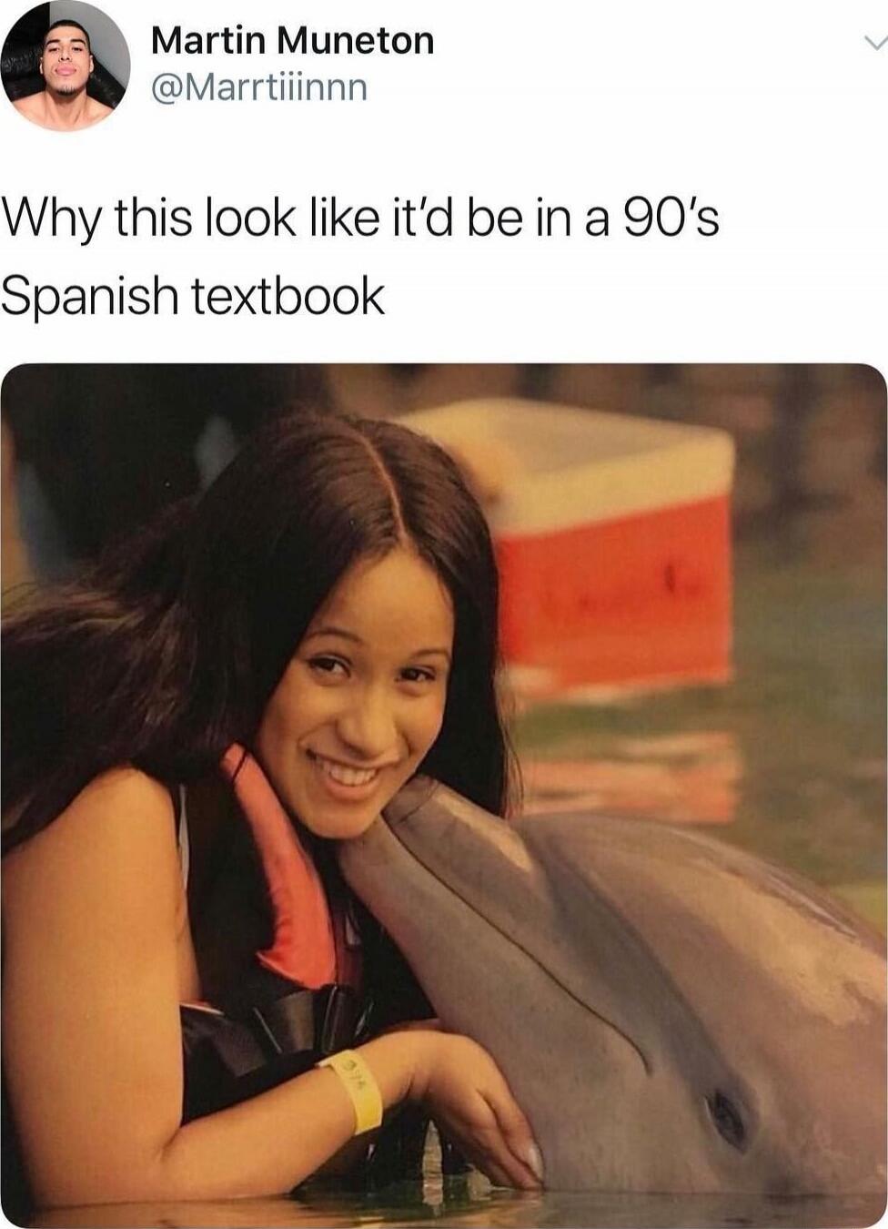 Why this look like it'd be in a 90's Spanish textbook