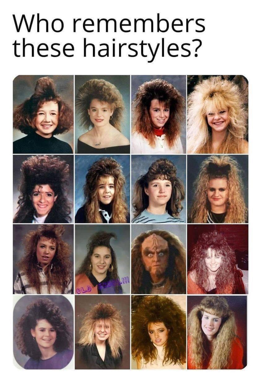 Who remembers these hairstyles