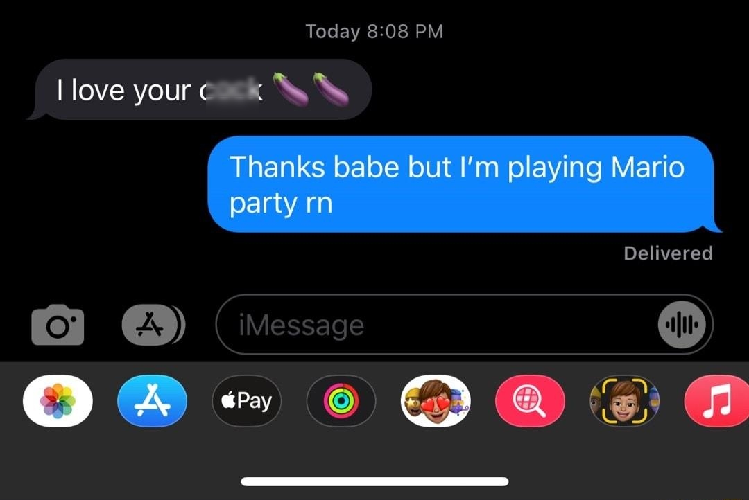 RECLCEVRHOI R V I love your cock Delivered O i O 0o