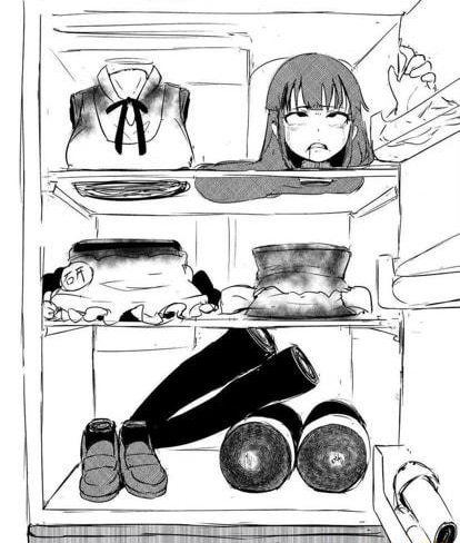 sure hate how much this app features anime The girl in my fridge