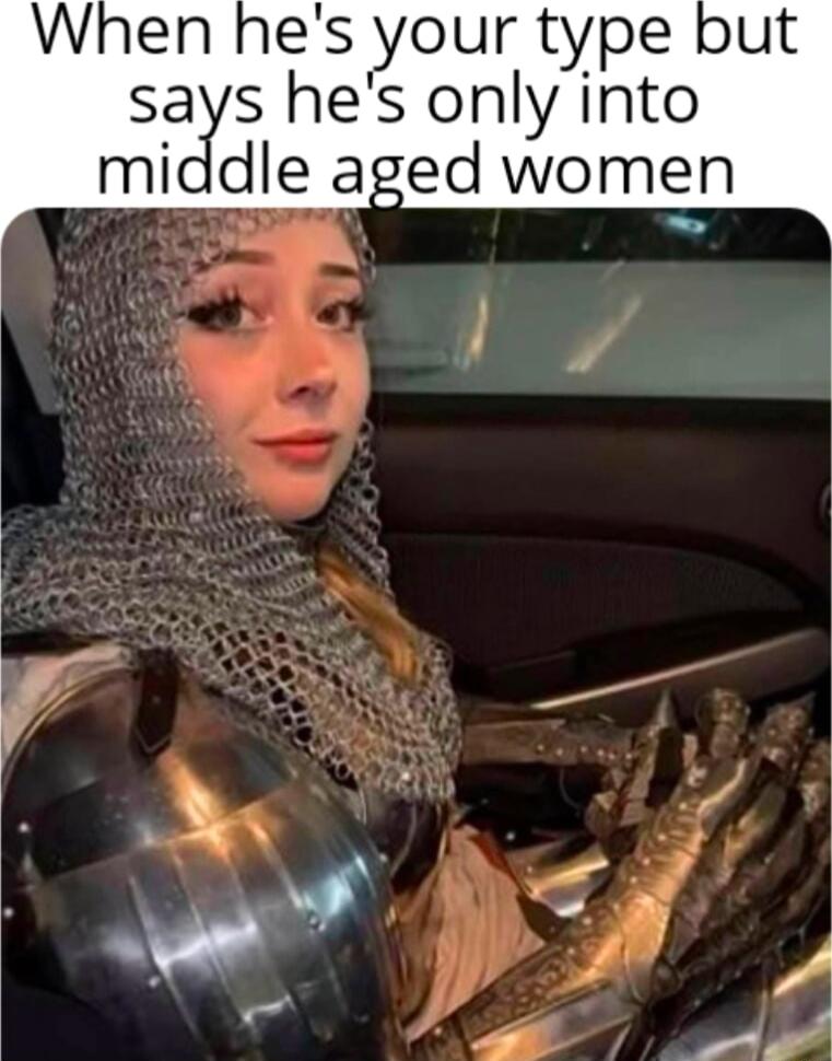 When hes your type says hes only into middle aged women F B g 5 B o
