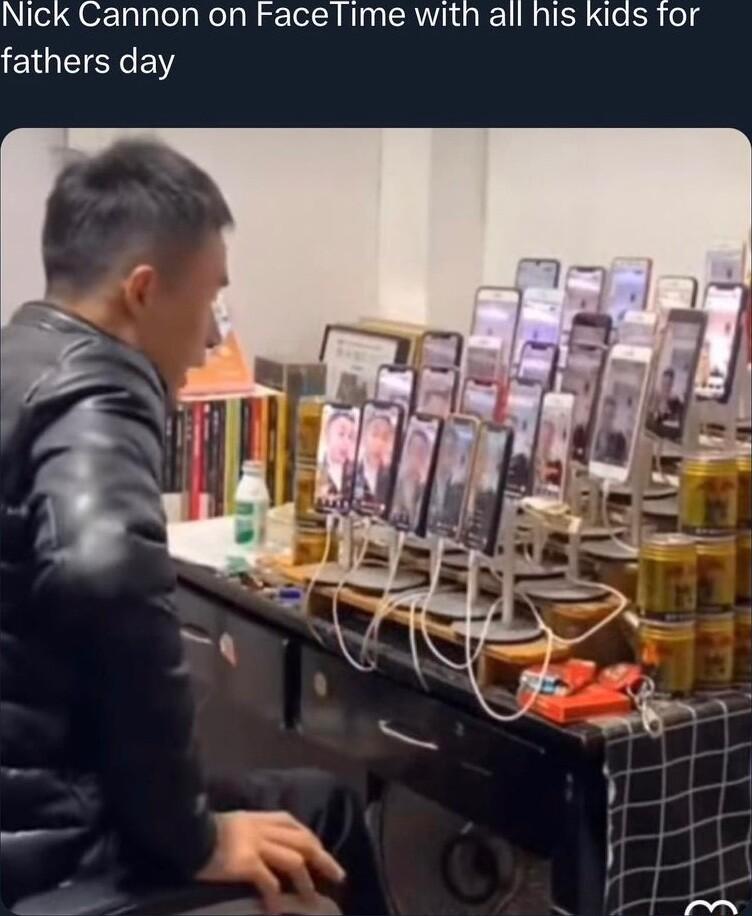 Nick Cannon on FaceTime with all his Kids for I EIEYCE