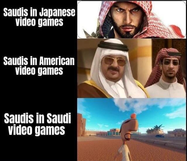 Saudis in Japanese video games Saudis in American video games Saudis in Saudi video games