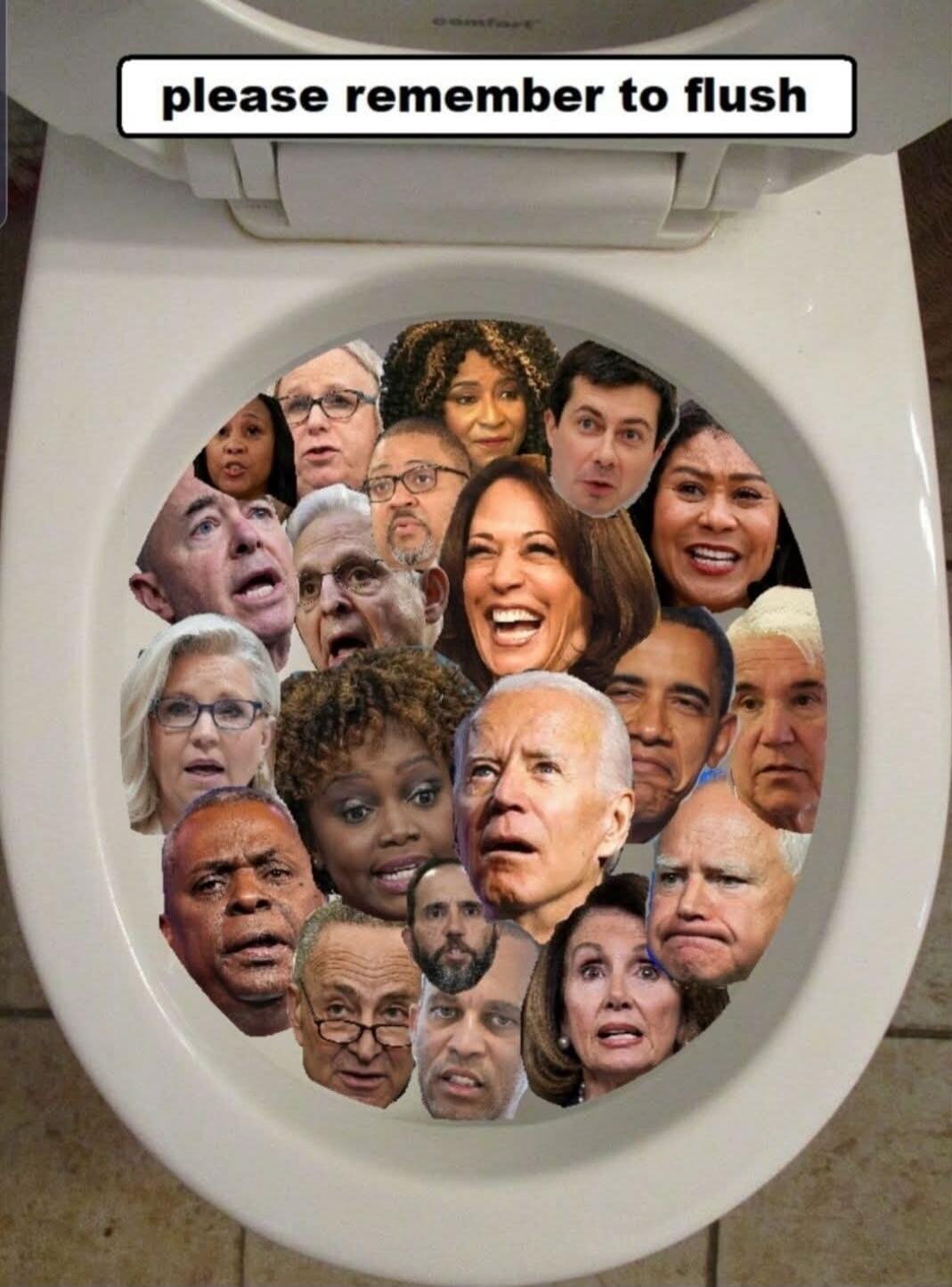 please remember to flush