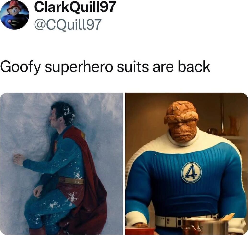 ClarkQuill97 CQuilla7 Goofy superhero suits are back