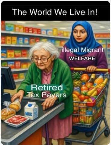 The World We Live In! Retired Tax Payers illegal Migrant WELFARE MILK