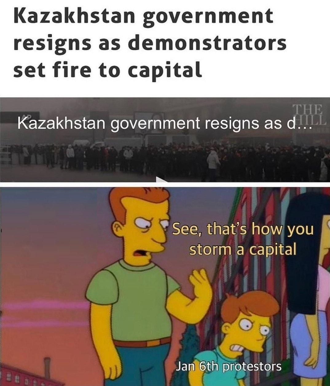 Kazakhstan government resigns as demonstrators set fire to capital Kazakhstan government resigns as d SR See thats how you SielipgkRezoli el