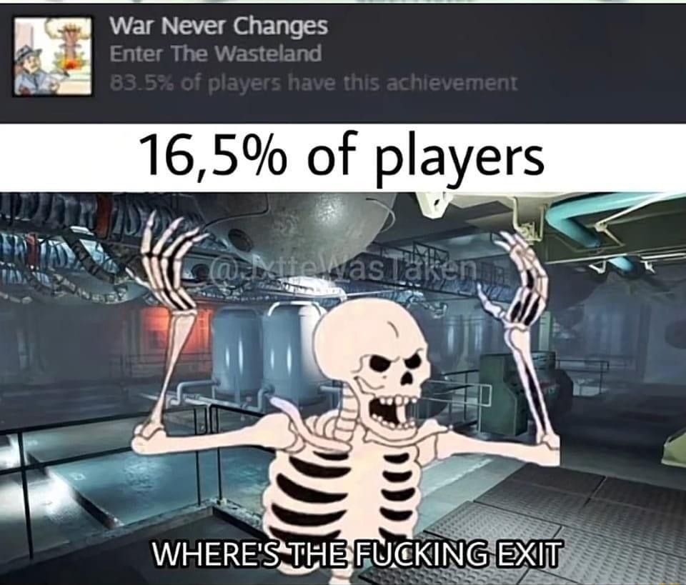 War Never Changes L 165 of players
