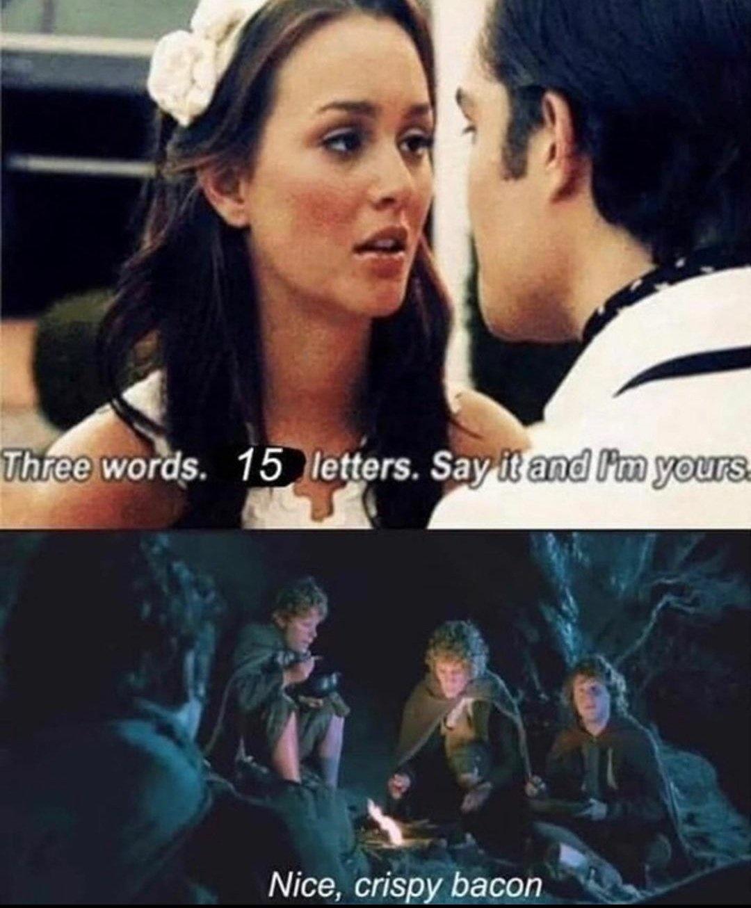 L _ Thge wods Nice cnspybamn W