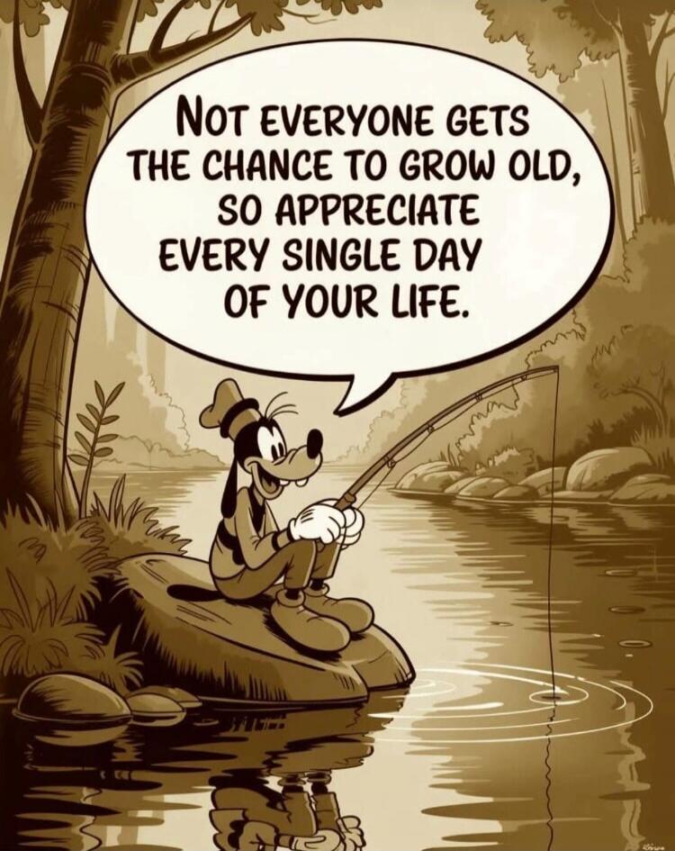NOT EVERYONE GETS THE CHANCE TO GROW OLD, SO APPRECIATE EVERY SINGLE DAY OF YOUR LIFE.