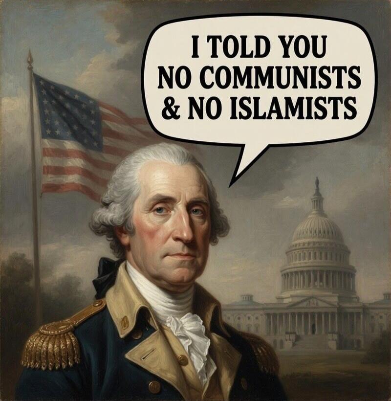 I TOLD YOU NO COMMUNISTS & NO ISLAMISTS