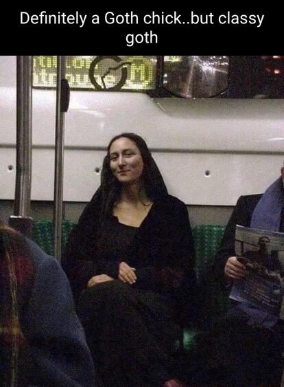 Definitely a Goth chickbut classy goth