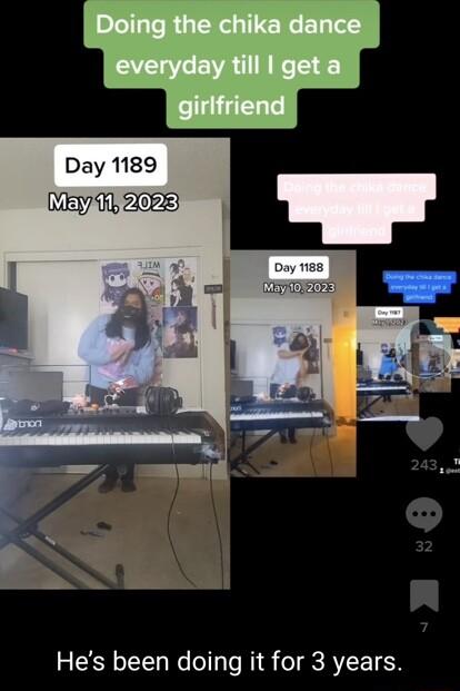 Day 1189 IMayA182023 LA e 3 S Hes been doing it for 3 years