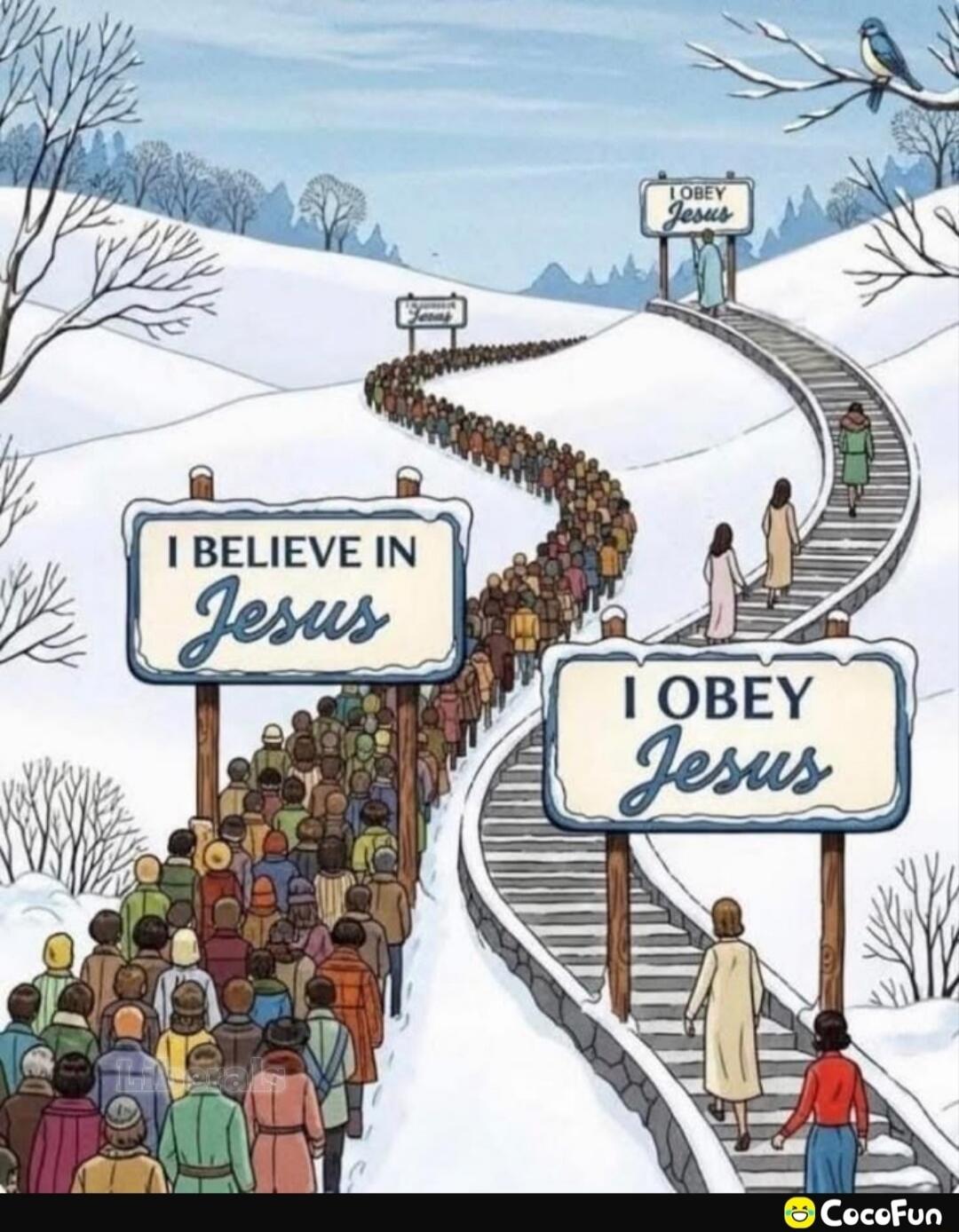 I BELIEVE IN Jesus, I OBEY Jesus