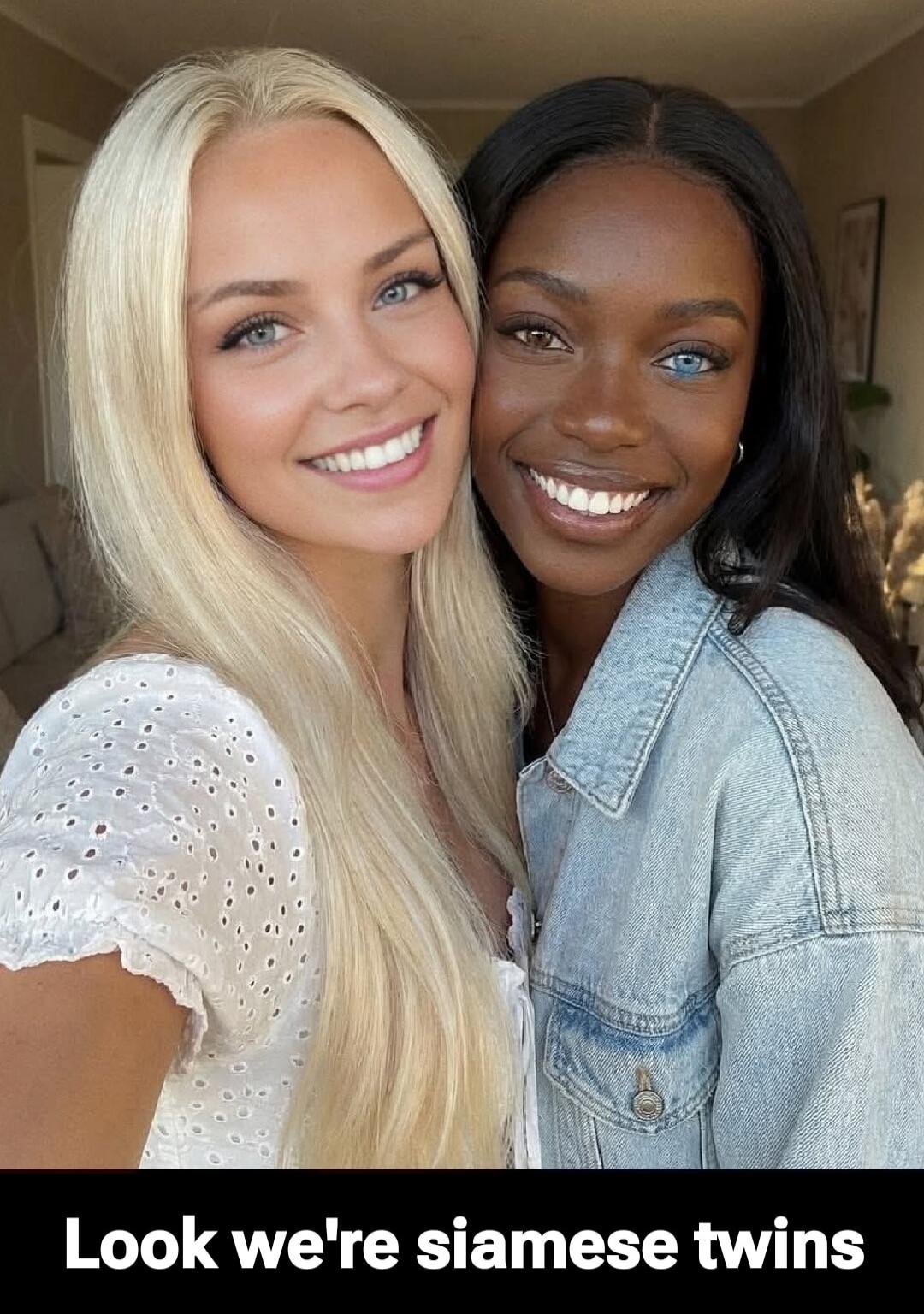 Look we're siamese twins