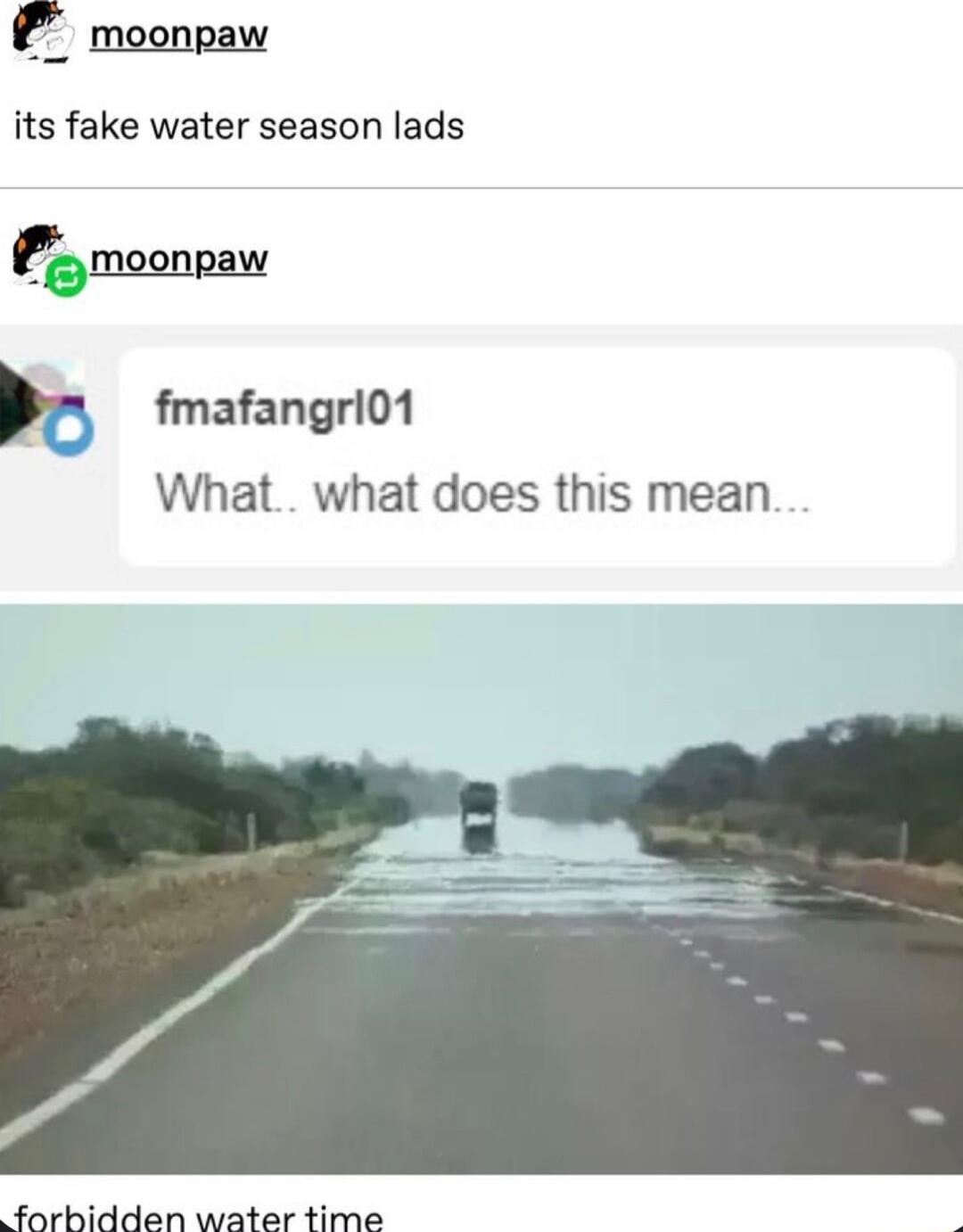 its fake water season lads _mp_qnm fmafangri01 What what does this mean farbidden water time