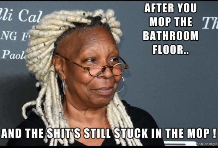 AFTER YOU MOP THE 77 BATHROOM FLOOR AND THESJIIK IN THE MIII