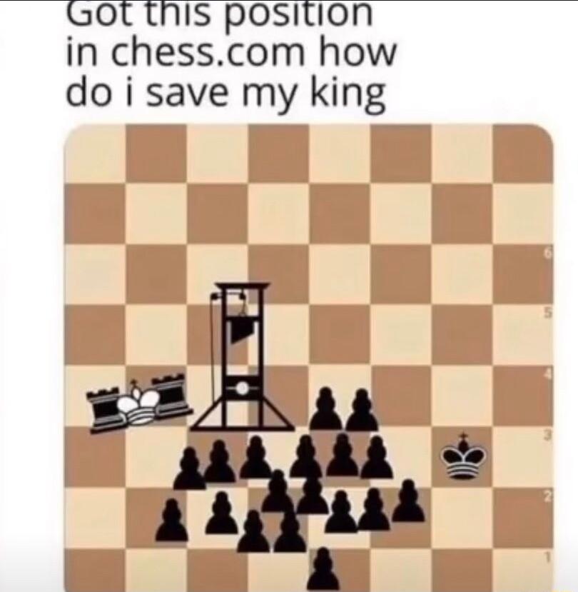 GOt this position in chesscom how do i save my king