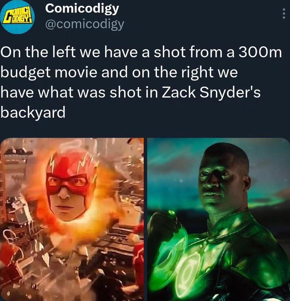 Comicodigy comicodigy On the left we have a shot from a 300m budget movie and on the right we RER YRR s Tel A Tl 10 T ST Te